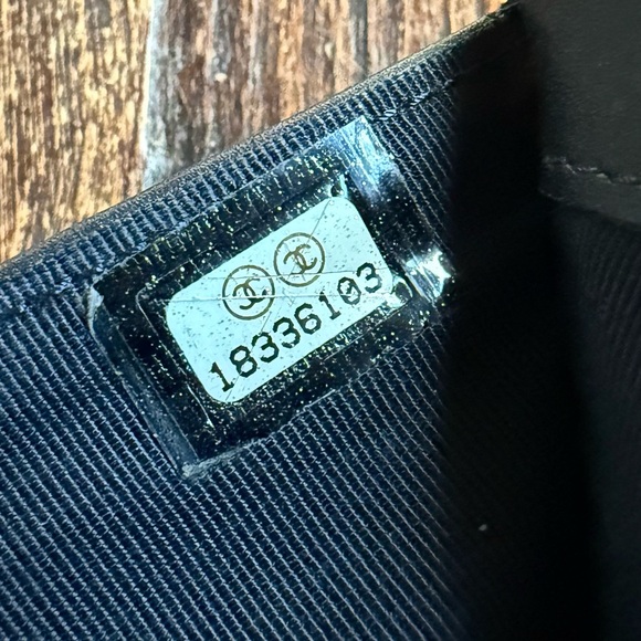 CHANEL Classic L-Flap Caviar Navy Blue Quilted Long Wallet - Picture 13 of 15